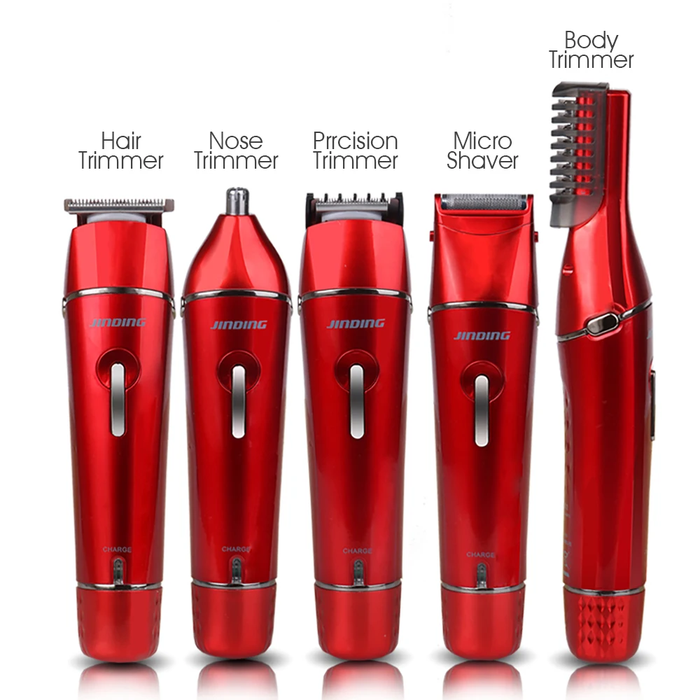 110-240V 5-in-1 USB Waterproof Electric Shaver Hair Clipper
