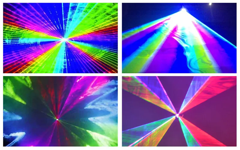 Потрясающий эффект 3 Вт RGB полноцветная сценическая анимация Lazer Light/наружная