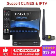 1 шт. 2018 последние рецепторов Сингапур V9S PRO TV Box Смотреть кабель HD каналы 2xusb порта + USB WI-FI заменить qbox PK V8 супер