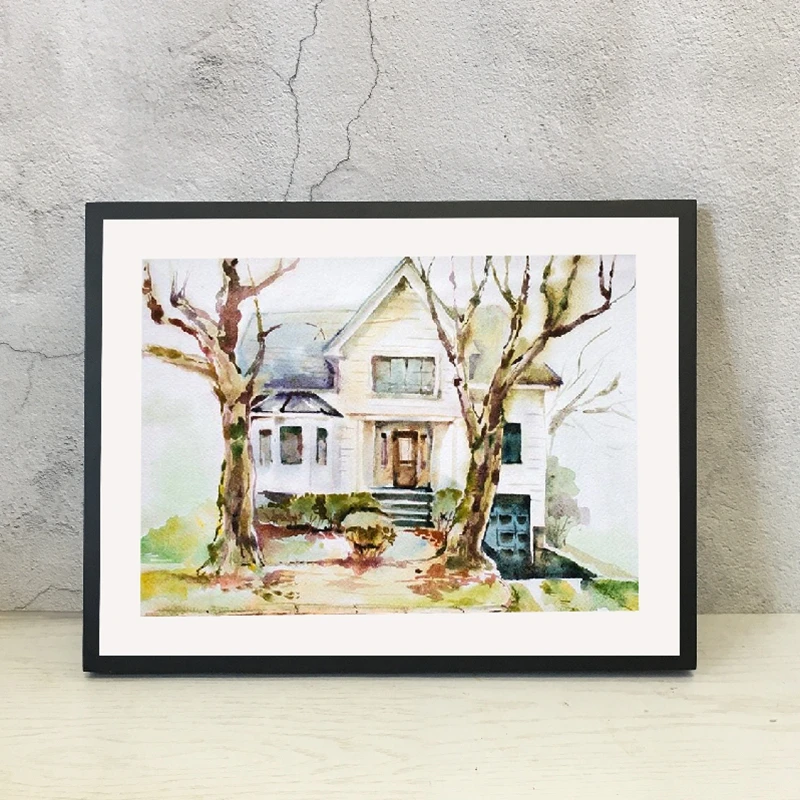 Twilight Bella Swan House Watercolor Prints Home Decor