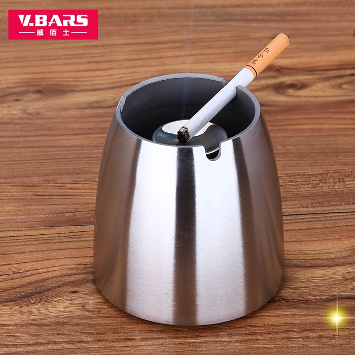 

Net fashion windproof ashtray stainless steel ashtray household ashtray