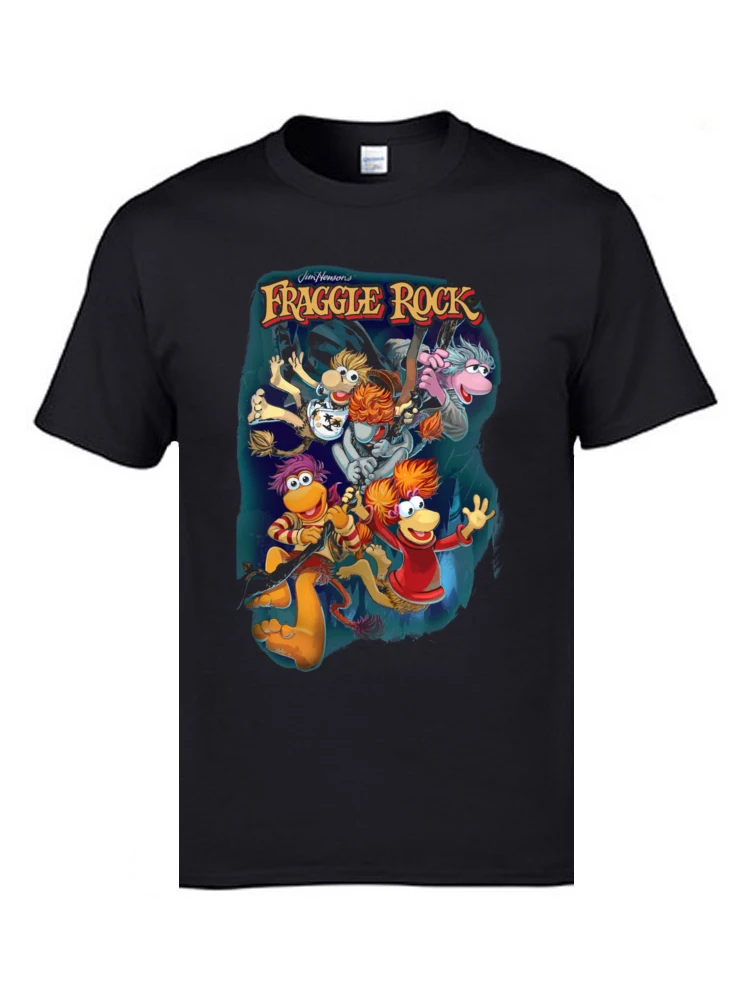 

Fraggle Rock Design T-Shirt Cartoon Anime Video Youth Tshirts 100% Cotton Crewneck Men Tees 3D Printed T-Shirt Summer Fall