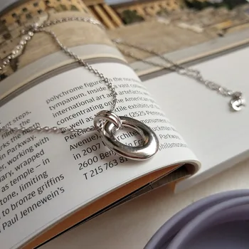 

Amaiyllis 925 Sterling Silver Handmade Pendant Necklaces Personalized Vintage Party Birthday Gift Choker Necklaces Jewelry