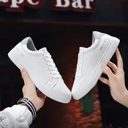 2019 Девочки Мальчики пара Белая обувь Женская Студенческая Мужская обувь трендовая спортивная обувь мужская повседневная обувь женская