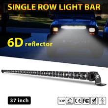 CO LIGHT 6D 37inch Single Row Offroad LED Light Bar 180W Combo LED Work Light Bar 12V 24V Flood Spot Beam for ATV SUV Truck Jeep