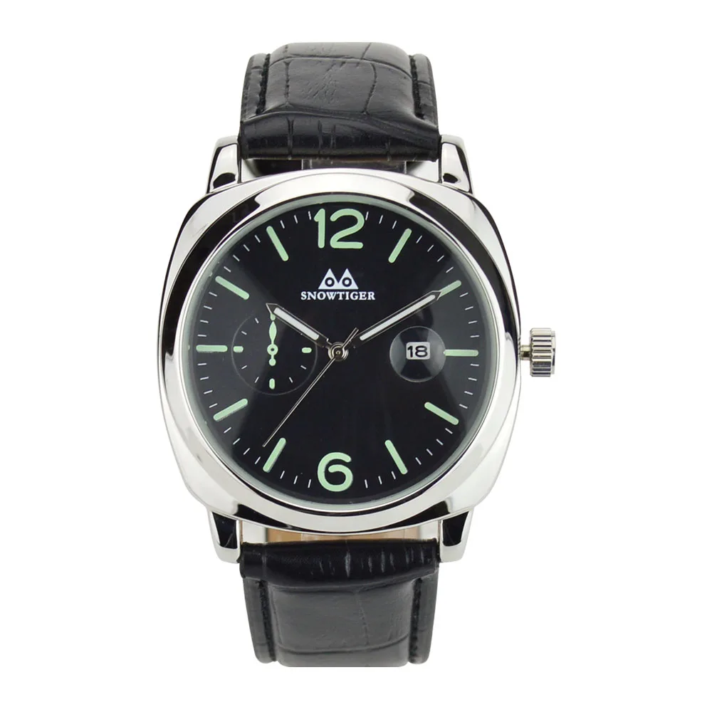 

2016 Precise Japan Quartz Movt Men Women's Wristwatch, Genuine Leather Strap Round Dial Couples Lovers Watch With Auto Date