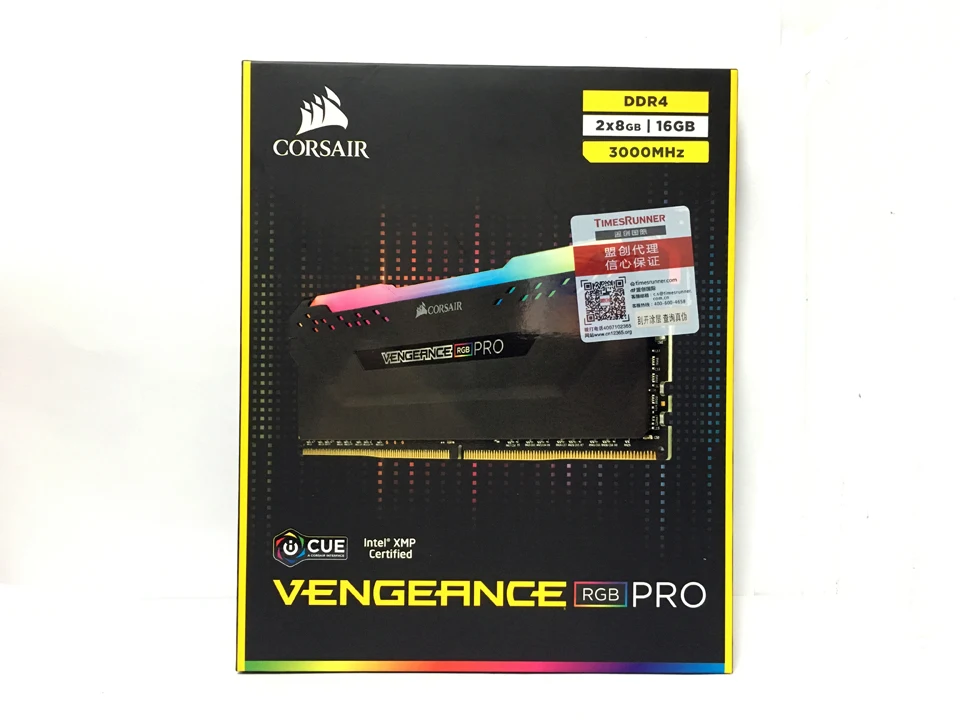 Модуль оперативной памяти CORSAIR для настольного ПК 16 ГБ 2x8 двухканальный DDR4 RGB PRO PC4