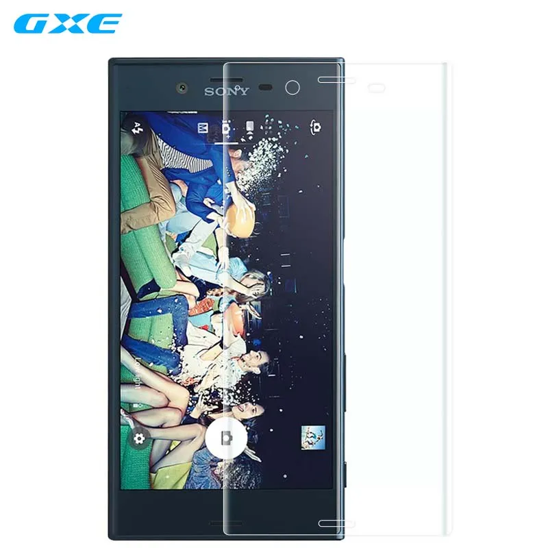 GXE 3D изогнутое полное покрытие закаленное стекло протектор экрана для sony Xperia XZ1 Compact XZ Премиум XZS X Производительность XA Ultra XA1