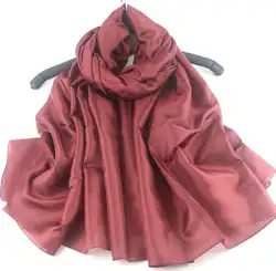 Шарф большой на продажи шелковистые шаль платок шали обруча Бесплатная доставка 180 см x 130 см