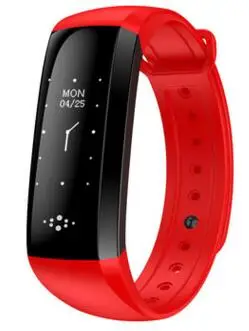 Смарт-браслет M2S, умный Браслет, пульсометр, кровяное давление, часы, умный браслет, шагомер, фитнес-трекер, PK, xiaomi mi Band 2 - Цвет: Красный