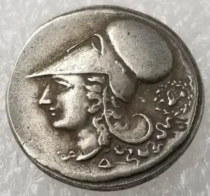 Greek coin replica wanderer silver plated coin numismatic foreign coin antique Greek coin replica wanderer silver plated coin numismatic foreign coin antique