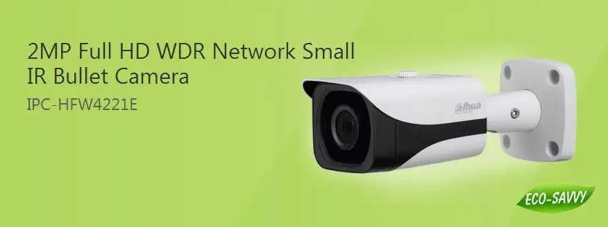 

DaHua 2MP Full HD WDR Network Small IR Bullet Camera Waterproof IP67  IPC-HFW4221E