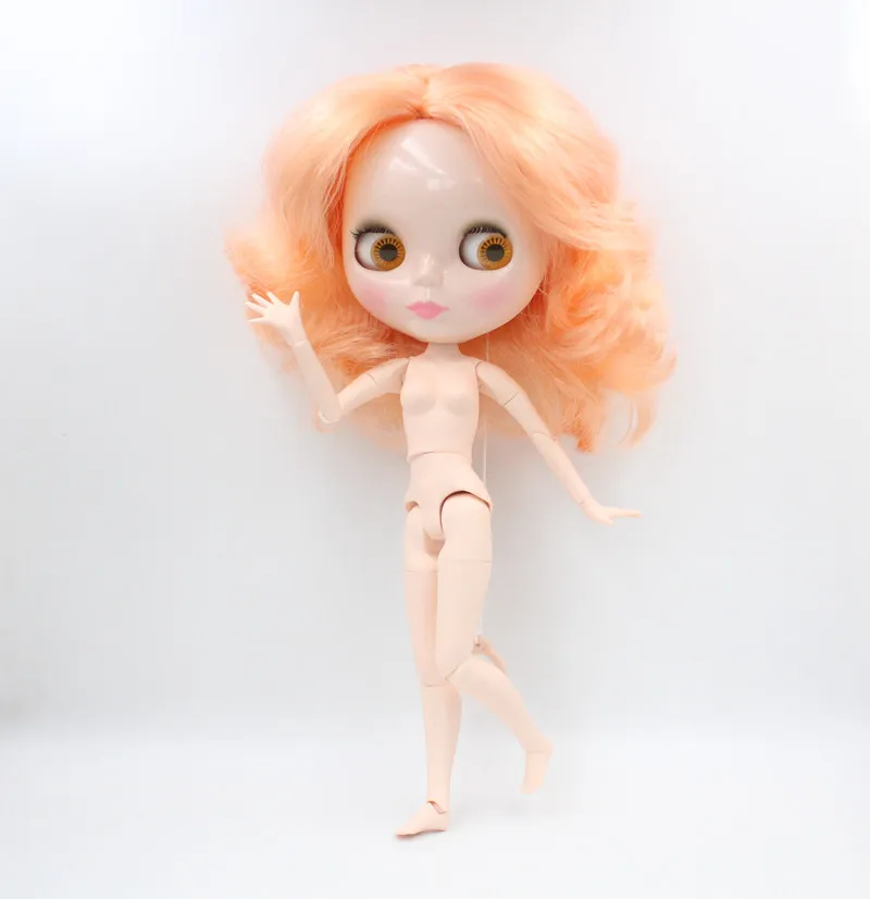 

Free Shipping big discount RBL-645J DIY Nude Blyth doll birthday gift for girl 4color big eye doll with beautiful Hair cute toy