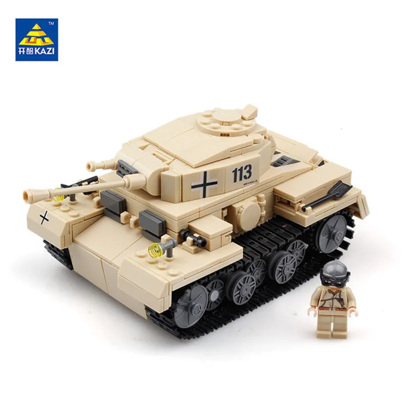 KAZI Tank Blocks Model Military Bricks Brinquedos Educational font b Toys b font for Children 6