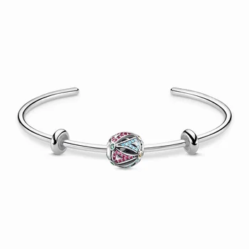 

Basic Bangles Two Colors Asian Shell Karma Bead Stopper Beads, Fashion Thomas Style Bangle Bracelet Jewelry Ts Gift For Women