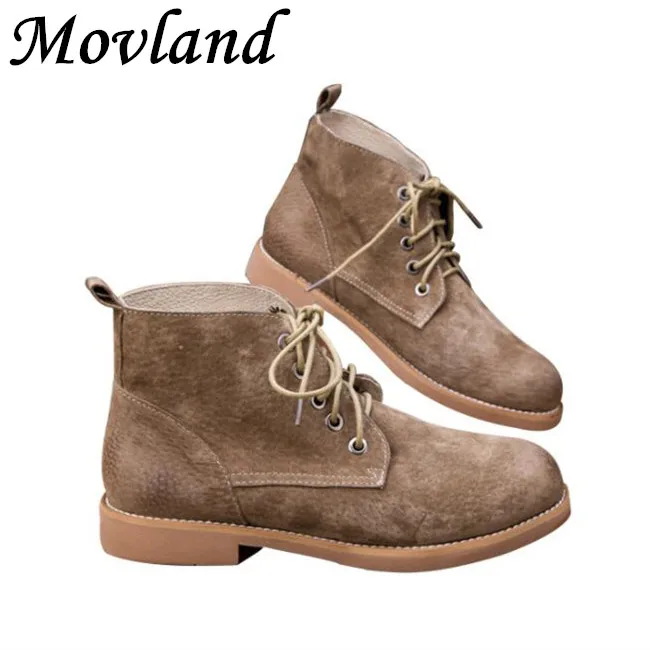 

Movland-2019 autumn&winter new products,pigs Paris leatherJapanese style simplified Martin style boots,Pure handmade boots