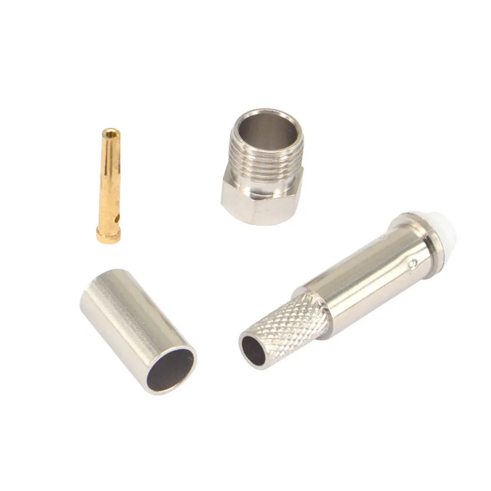 FME обжимной гнездовой коаксиальный разъем RF для RG316 RG174 RG58 RG142 LMR195|connector crimp|connector