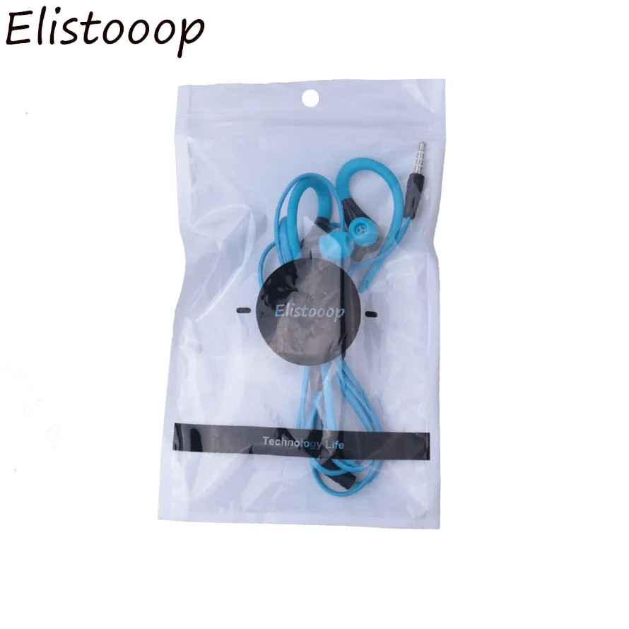 Elistoooop наушники с крючком проводные наушники с микрофоном для xiaomi смартфон