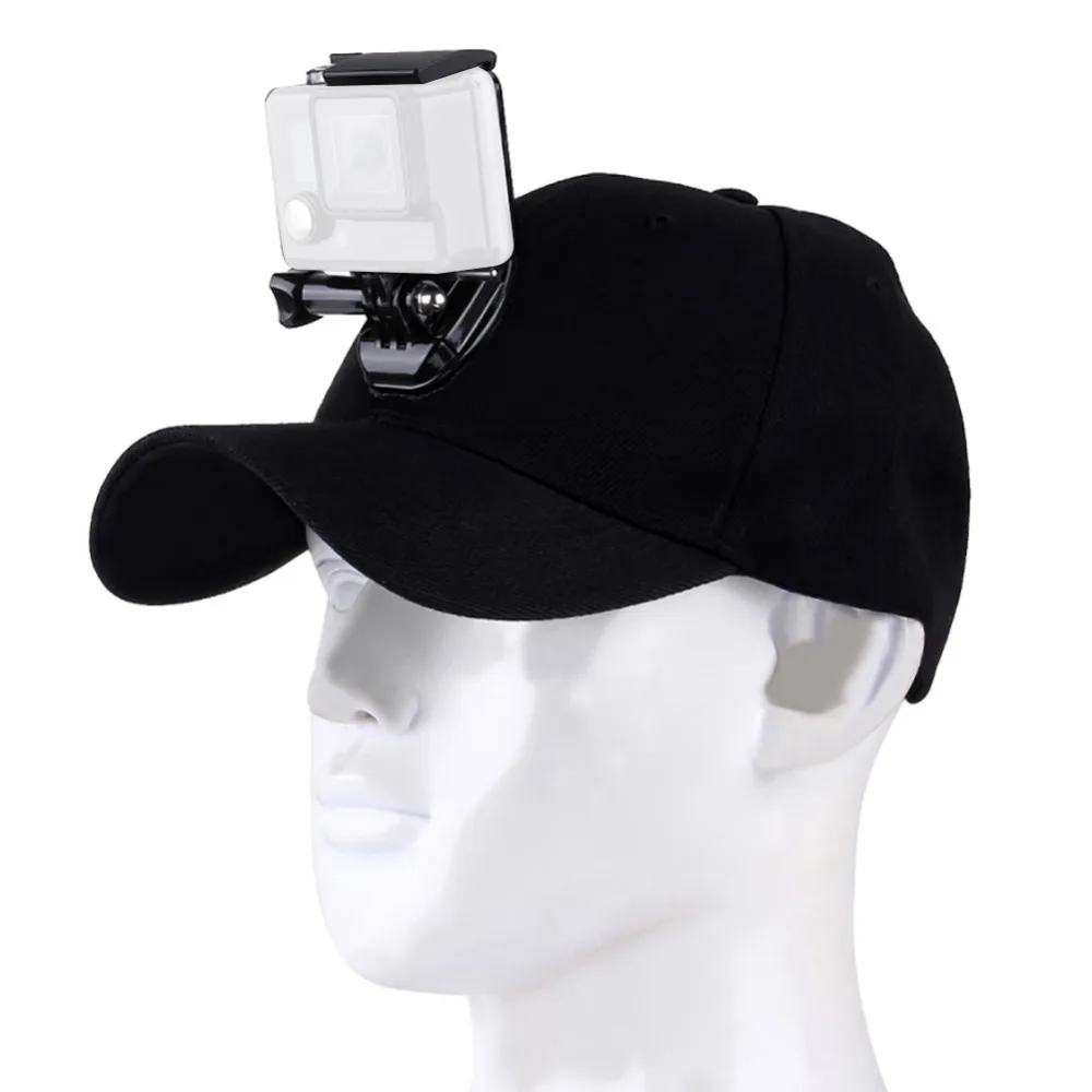 Регулируемая Холст шляпа от солнца Кепки Спорт действий Камера для Gopro Hero 5 4 3 SJCAM SJ7000 SJ6000 M20 Экен H9 H9R H8 4 K