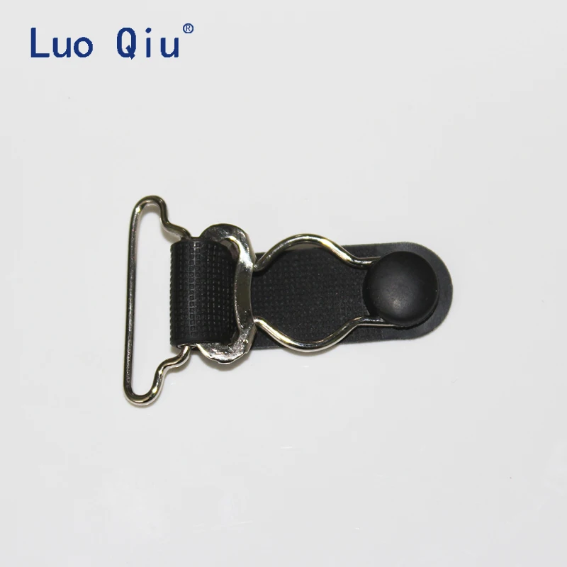 Luo Qiu 200 шт./лот металлический Пластиковый черный корсет подвязка для ног Зажим