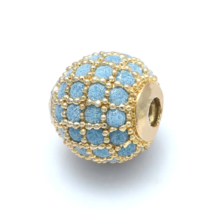 1 шт. 8 мм 10 мм 9 видов стилей украшения из бусин для женщин мужской браслет для изготовления ювелирных изделий бусины Сд - Цвет: Golden