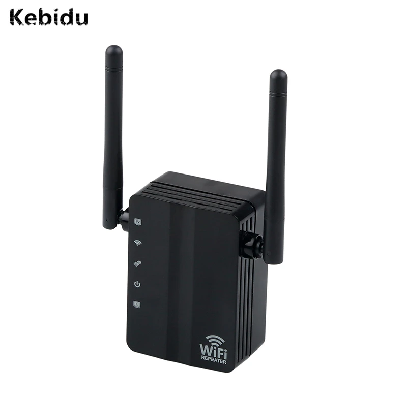 Kebidu мини N300 300 Мбит/с Wi-Fi ретранслятор маршрутизатор WiFi расширитель диапазона точка доступа поддержка WPS защита с 2 внешними антеннами