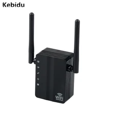 Kebidu мини N300 300 Мбит/с Wi-Fi ретранслятор маршрутизатор WiFi расширитель диапазона точка доступа поддержка WPS защита с 2 внешними антеннами