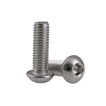 

Screw Bolt Head Socket Stainless Steel Mm M4*(5/6/8/10/12/14/16/18/20/25/30/25~80 Button Hex Machine Truss Stainlness High