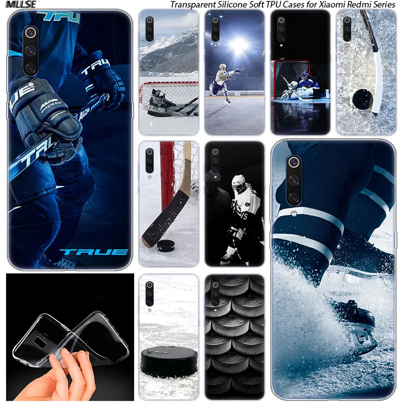 

I Love ICE Hockey Silicone Case for Xiaomi Pocophone F1 Mi 5X A1 6X A2 8 SE Lite Play Mix3 9 9SE 9T Pro CC9 Fashion Cover