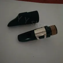 Высококачественный кларнет мундштук с крышкой и посеребренной лигатурной клипсой кларнет часть