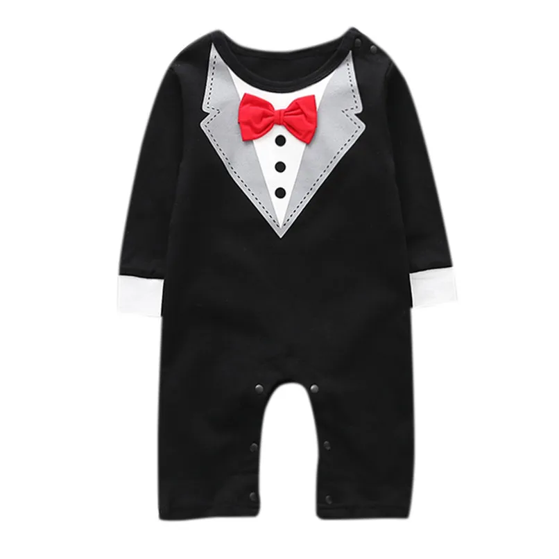 

Spring Babys Clothes Toddler Baby Boys Long Sleeve Bow Tie Jumpsuit Romper Gentleman Clothes Baby Romper Baby Costumes #BL5