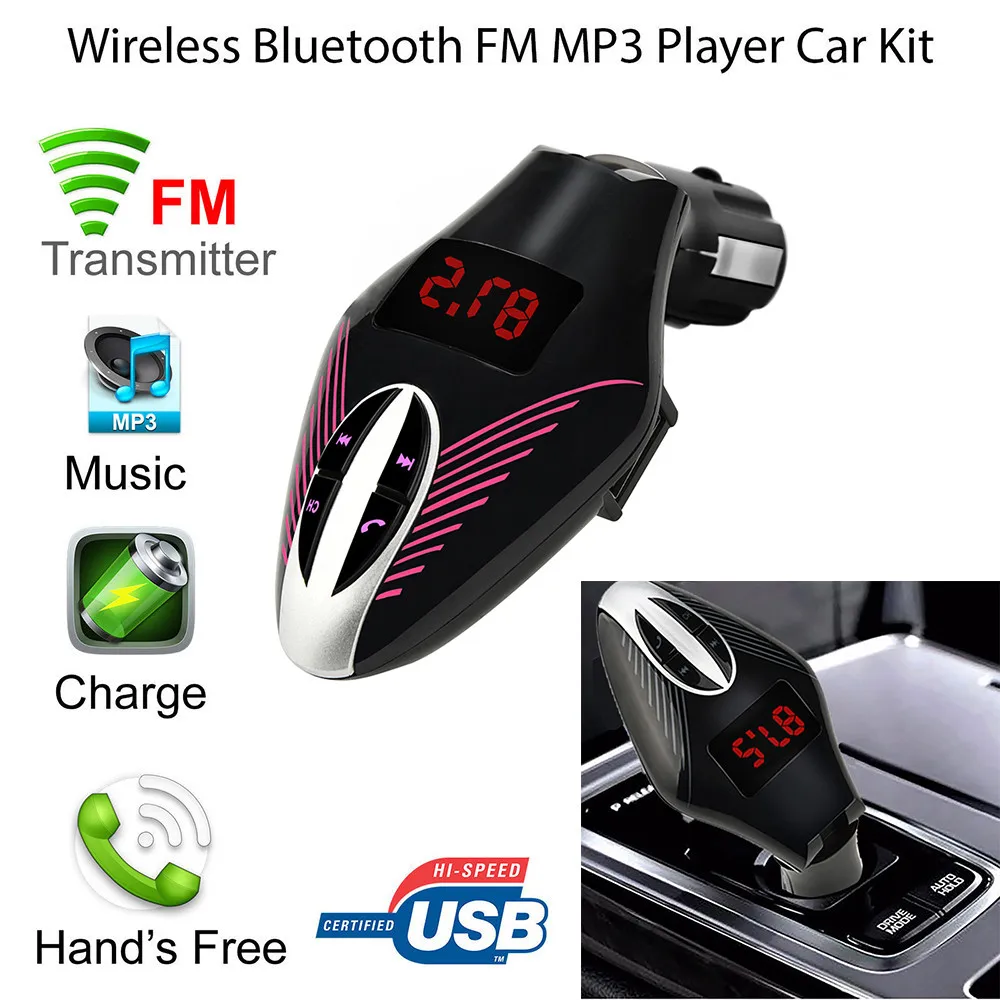 Многофункциональный светодиодный fm-передатчик Bluetooth Handsfree беспроводной G7 AUX модулятор Автомобильный комплект MP3 Usb для Mp3 адаптер H0203 - Формат цифровых медиаданных: A