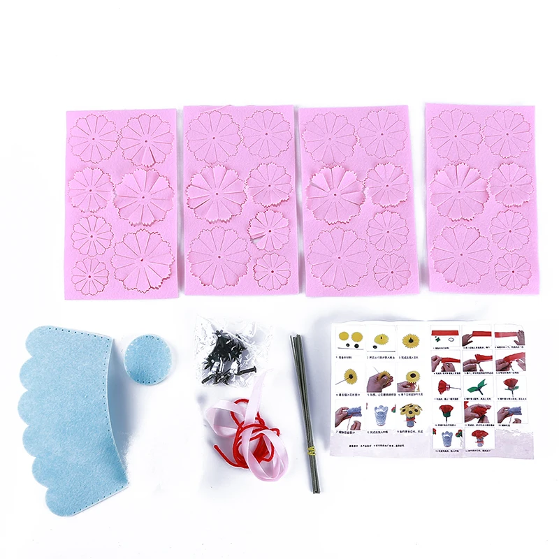 Детский Набор для творчества ручная работа цветок ремесла игрушка нетканый детский сад ручной материал посылка для дома креативный Декоративный букет цветов