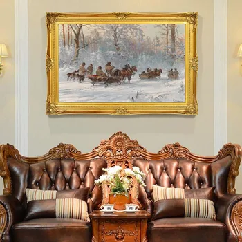 

Frameless Landscape Oil Painting Hand Painted Canvas Wall Art Home Decoration For Living Room
