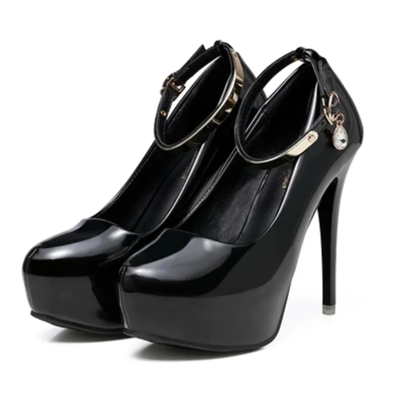 Women's high heels ultimate sexy high heel waterproof platform 16cm high heel single shoes women's wedding shoes white.