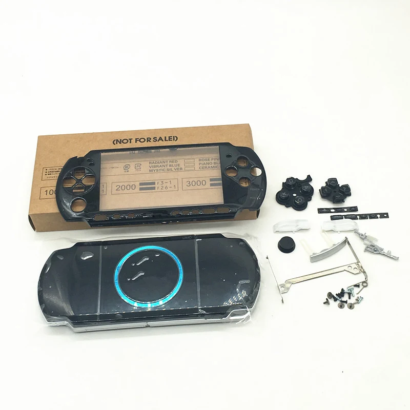 

Black Replacement Housing Shell Case Cover Faceplate Button for PSP 3000 PSP3000