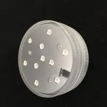 Супер качество! 50 шт./лот 7 см RGB многоцветный Водонепроницаемый светодиодный погружной светодиодный светильник с пультом дистанционного управления