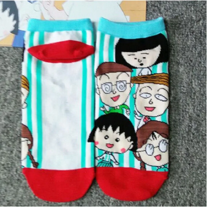 Лидер продаж года; модные хлопковые носки с героями мультфильмов Ms. Chibi Maruko