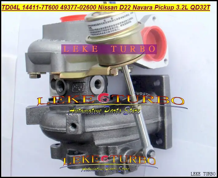 TD04L 14411-7T600 49377-02600 49377 02600 Turbo турбонагнетатель для Nissan ПИКАП Navara D22 TD27 NS25 QD32 QD32T 3.2L с прокладками