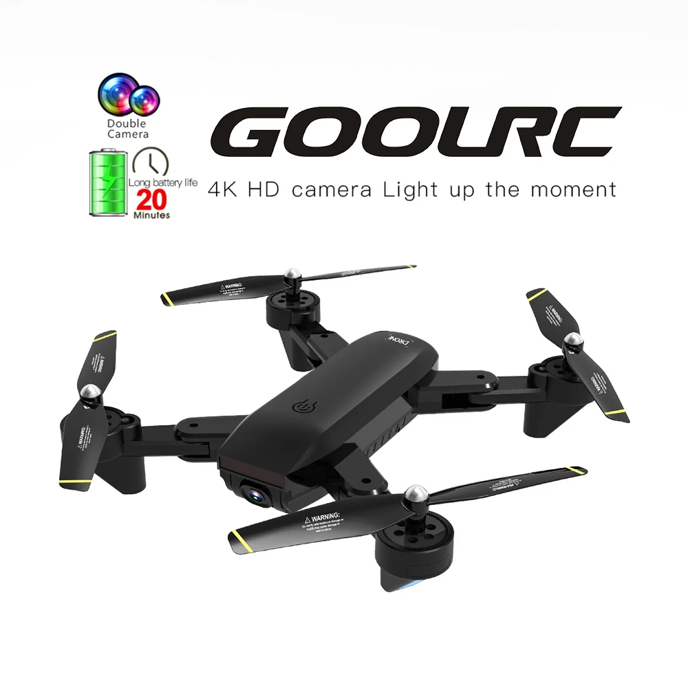 

GoolRC SG700-D FPV Mini Drone with Camera 4K HD Wide Angle Optical Flow Positioning Follow Me Altitude Hold RC Quadcopter