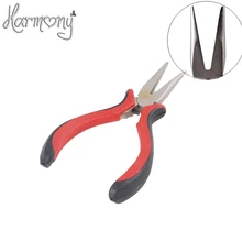 1 шт. прямая законцовка без зубов без отверстия из нержавеющей стали Prebond приспособление для удаления волос плоскогубцы/щипцы для наращивания волос/Fusion Prebonds