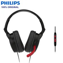 Philips SHG7980 проводные наушники 7,1 снижение шума голосового тракта 3,5 мм разъем микрофона проводное управление видео чат официальный тест