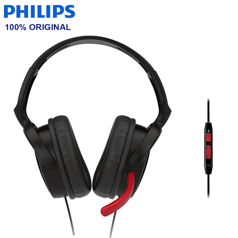 

Philips SHG7980 Wired Earphone 7.1 vocal tract Noise Reduction 3.5mm Plug Microphone Wire Control Video Chat Official Test