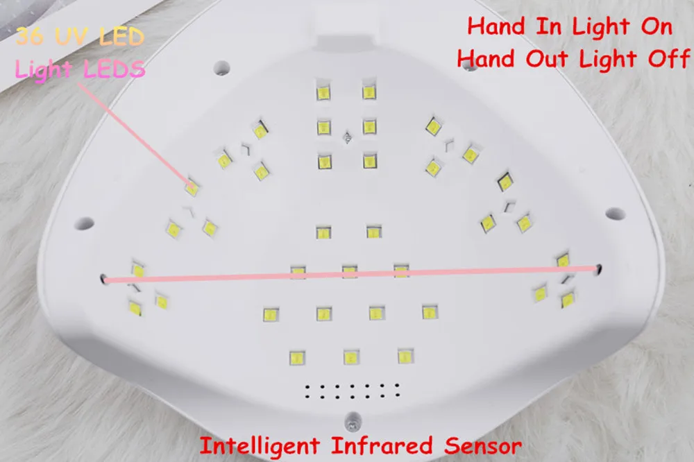 Горячая SUN X5 Plus УФ светодиодный светильник 54 Вт Сушилка для ногтей с автоматическим датчиком ЖК-дисплей 36 светодиодный Сушилка для ногтей лампа для маникюра гель