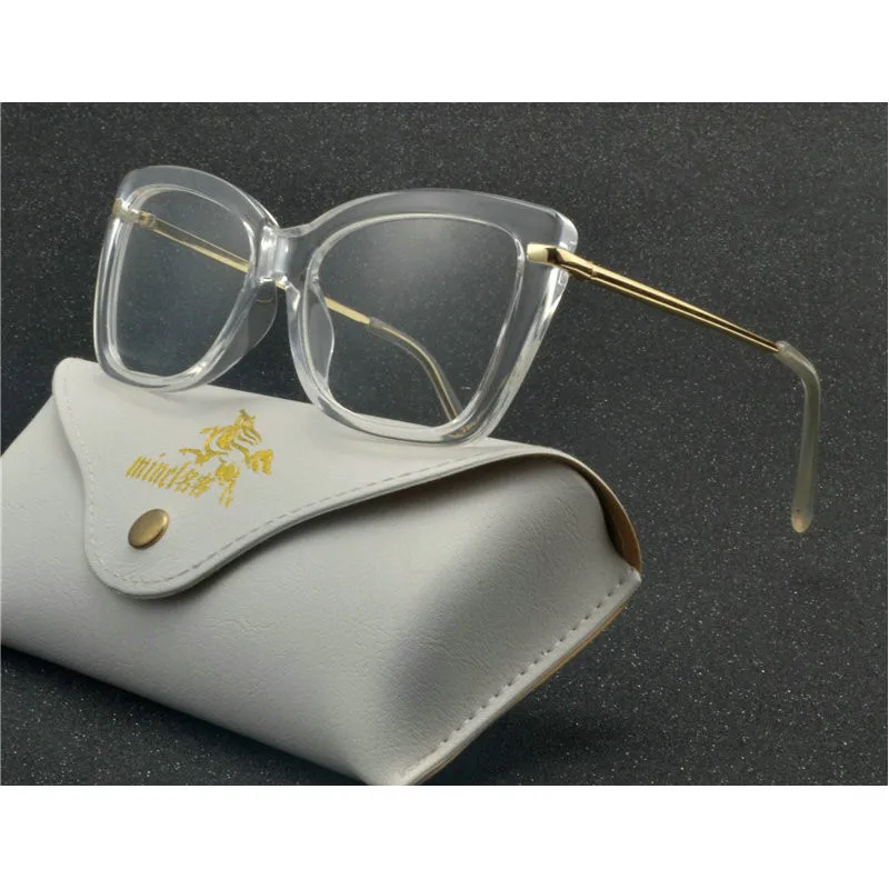 Мужские и женские очки для чтения кошачьи прозрачные линзы пресбиопические очки кошачий глаз Анти-усталость дальнозоркость Рецептурные очки FML