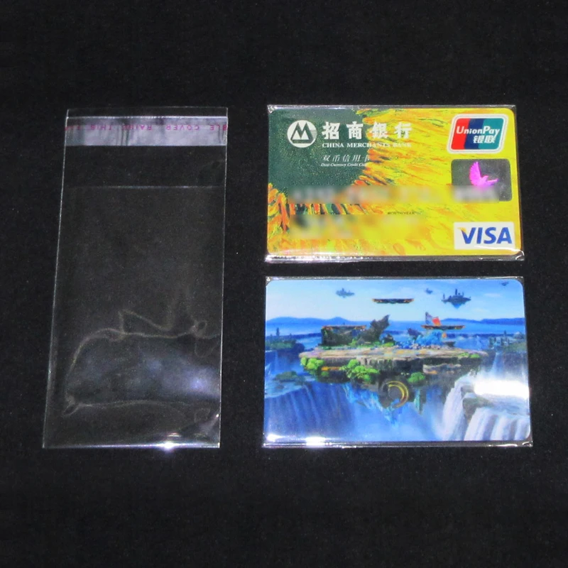 400pcs 5.7*8.8+3cm Credit Card Sleeves Self Adhesive Perfect Fit Transparent Visa Game Card Protection Covers Stickers Protector 400pcs 5.7*8.8+3cm Credit Card Sleeves Self Adhesive Perfect Fit Transparent Visa Game Card Protection Covers Stickers Protector