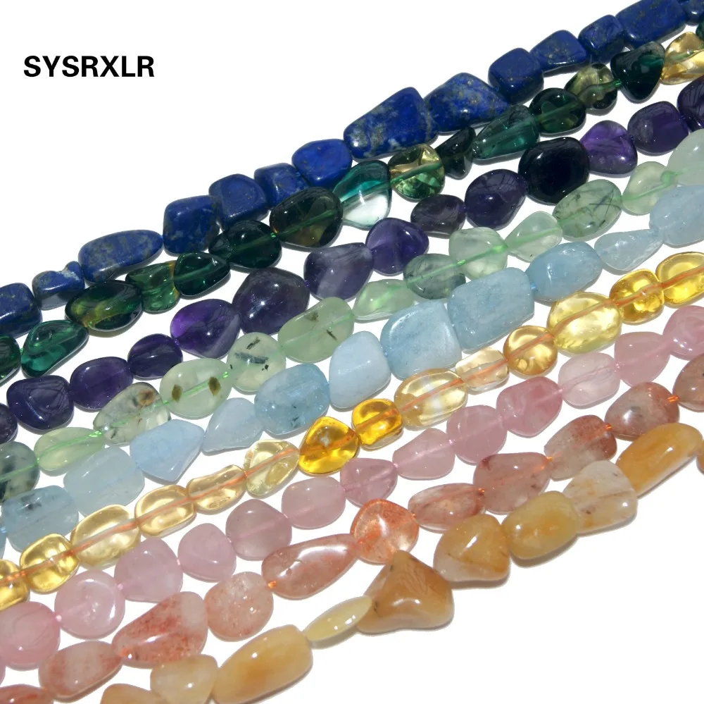 

Free Shipping Irregular Shape Natural Rose Stone Quartz Agat Amethysts Aquamarines For Jewelry Making DIY Bracelet Necklace
