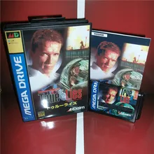 MD games card-True Lies японская крышка с коробкой и руководством для MD MegaDrive Genesis видео игровая консоль 16 бит MD card