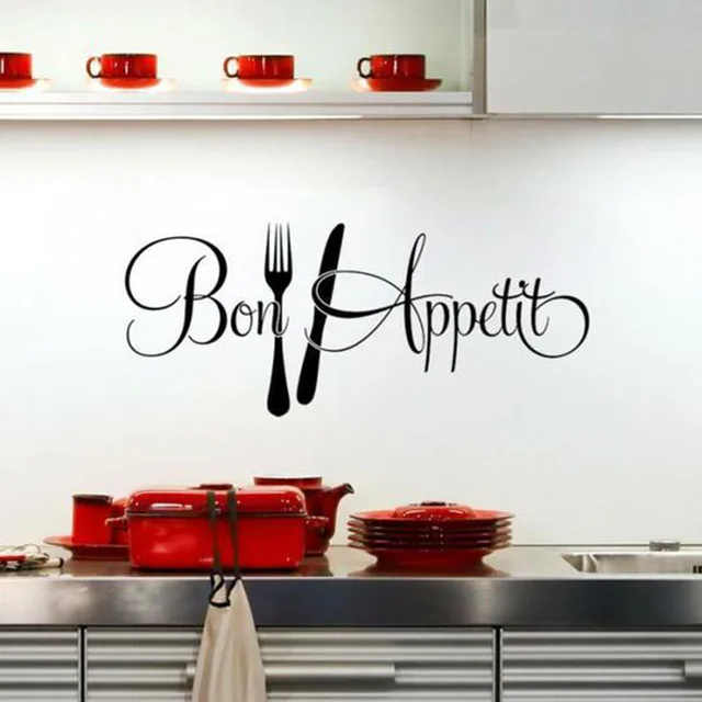 bon appetit dapur stiker dinding dapur dekorasi kamar vinyl yang