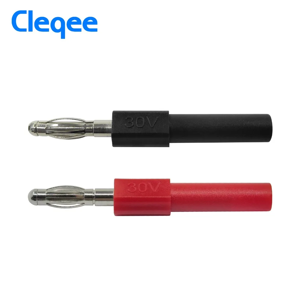 Cleqee P7024 2 мм Внутренний весны до 4 мм Мужской переходник для вилки типа «банан» может быть подключен к общим 2 мм компактный мультиметр